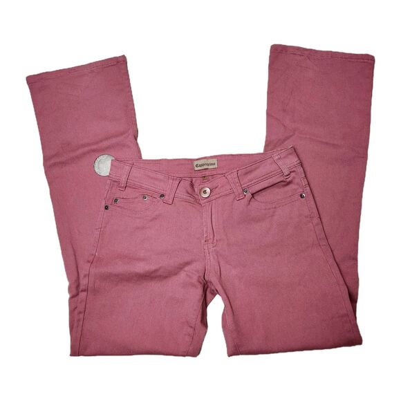 Cappuccino Jeans Womens 9 Pink‎ Flare Y2k Style Bratz Barbie Preppy Bell Bottom - Picture 1 of 12